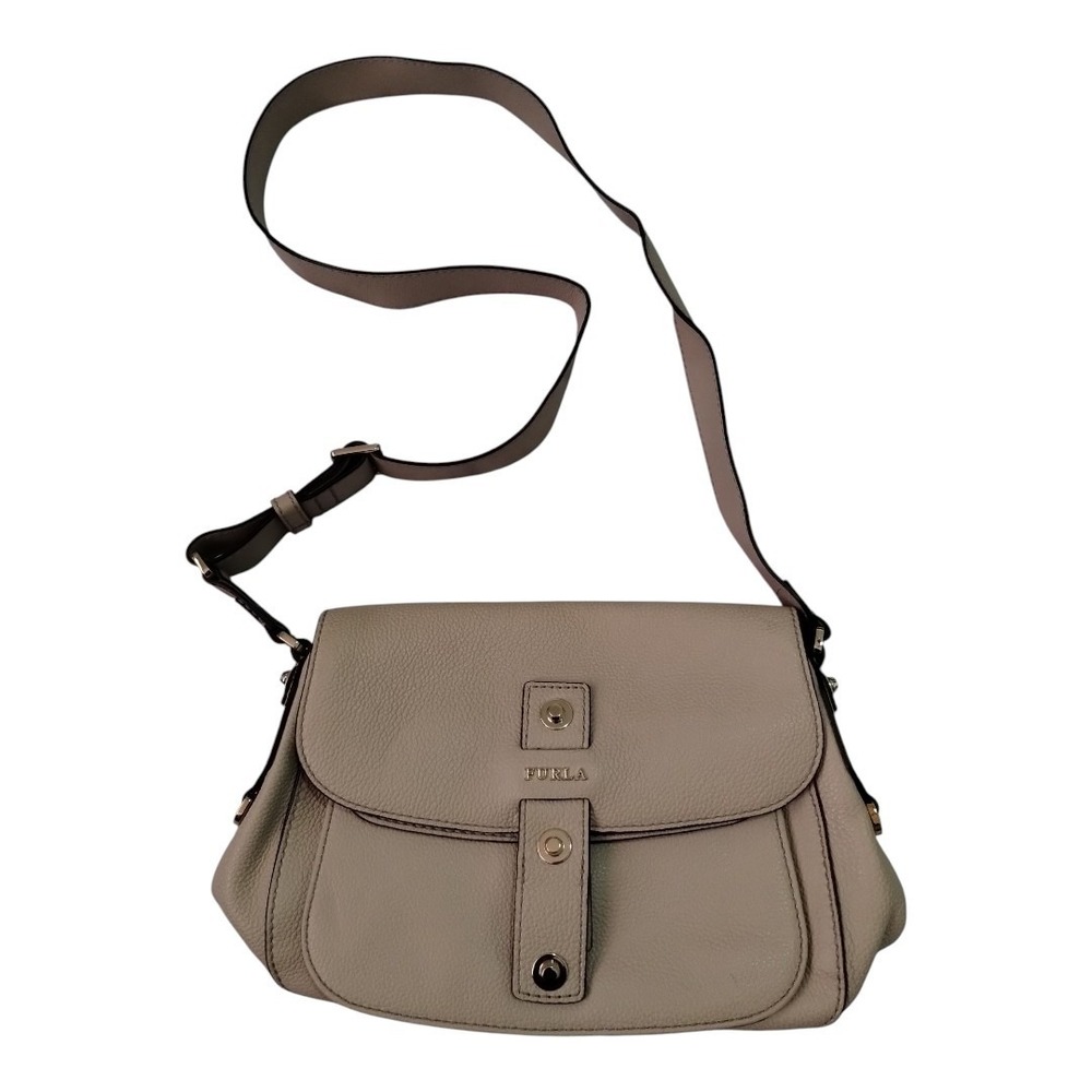 Furla Emma Medium Shoulder Messenger Bag Leather Adjustable Strap